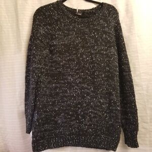 Antro Sparkle and Fade long sweater knit tunic